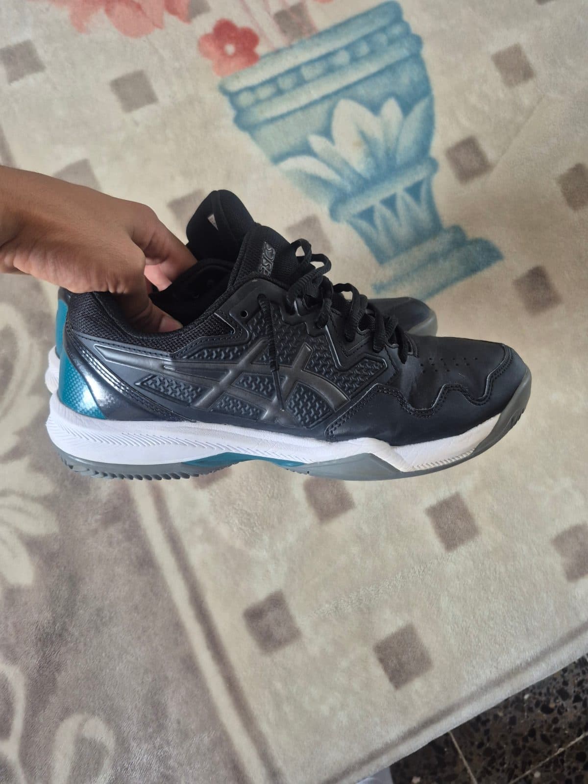 Asics Gel Dedicate 7'Black Gunmetal'